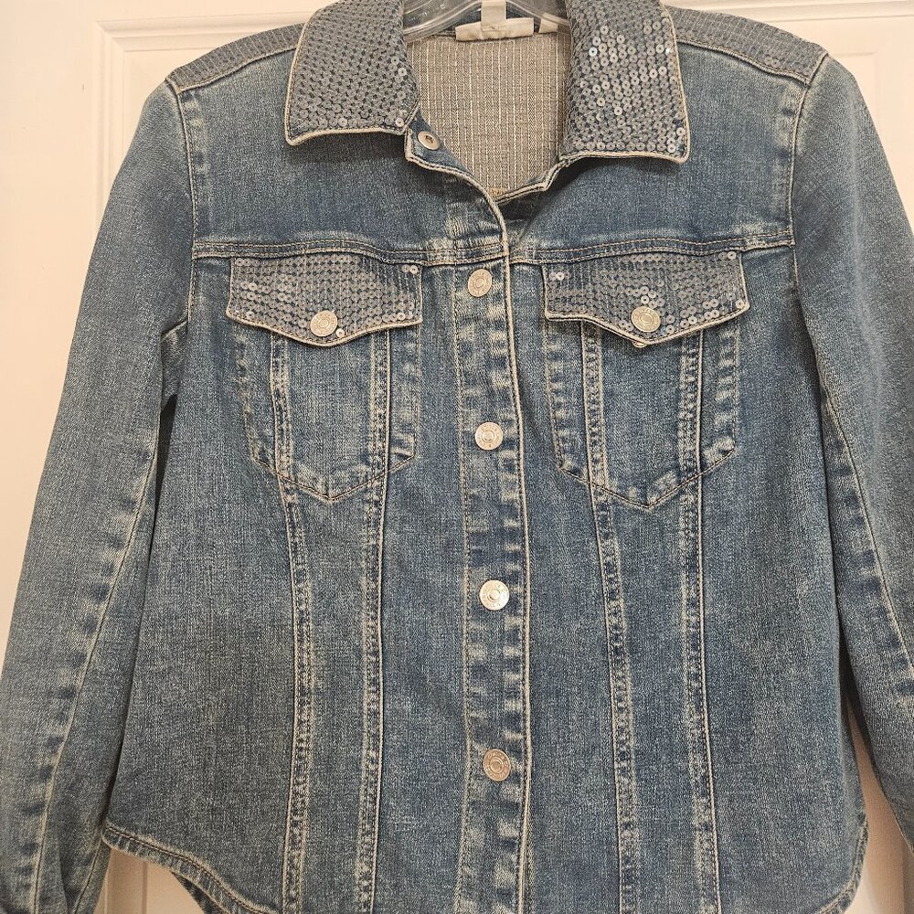 Jean jacket with a little bling